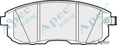 APEC BRAKING pad1832 -  Комплект тормозных колодок, дисковый тормоз